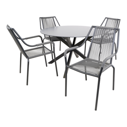 Stapelbare Tuinstoel Shelo | Grijs