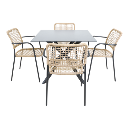 Stapelbare Tuinstoel Kara | Beige