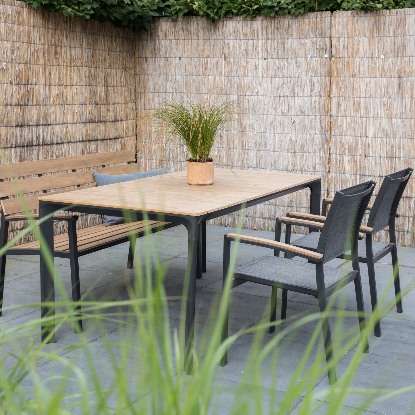 Stapelbare Tuinstoel Arezzo | Grijs
