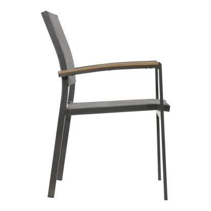 Stapelbare Tuinstoel Arezzo | Grijs