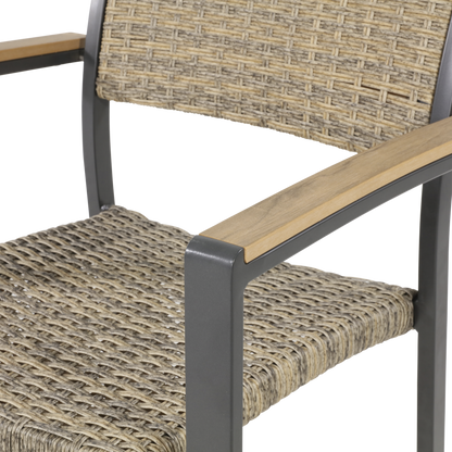 Stapelbare Tuinstoel Arezzo | Bruin