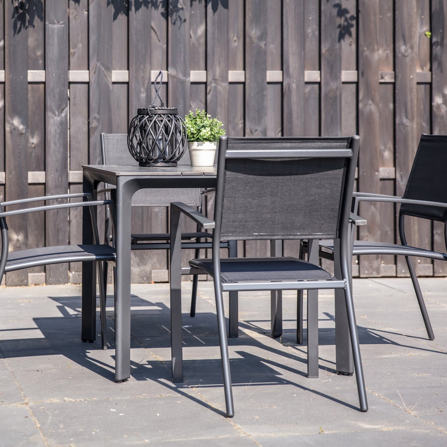 Stapelbare Tuinstoel Prego | Zwart