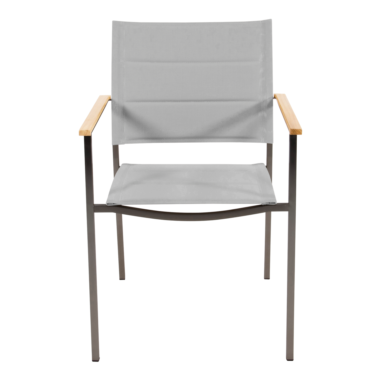 Stapelbare Tuinstoel Marmaris | Taupe Lage Rug RVS