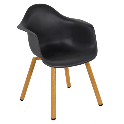 Tuinstoel Montreux | Houten Poten | Zwart