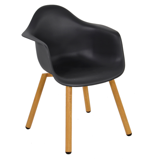 Tuinstoel Montreux | Houten Poten | Zwart