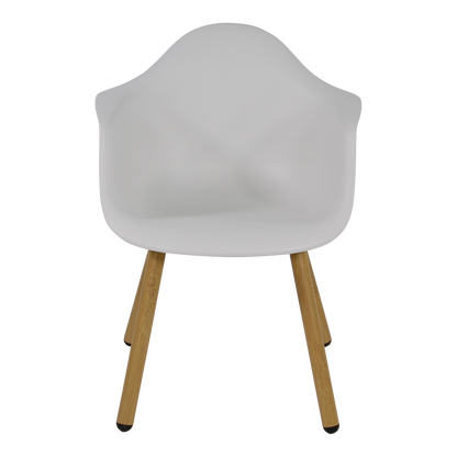 Tuinstoel Montreux | Houten poten | Wit