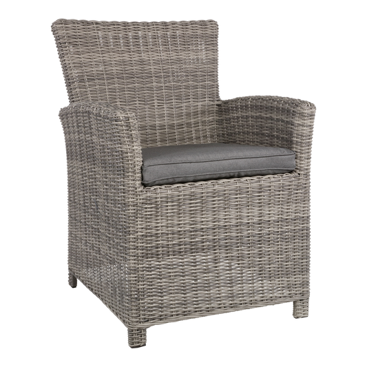 Tuinstoel Tropez | Grijs Wicker