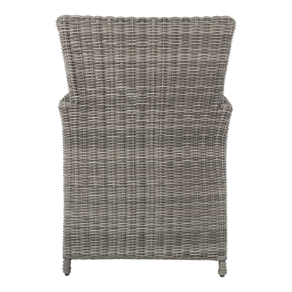 Tuinstoel Tropez | Grijs Wicker