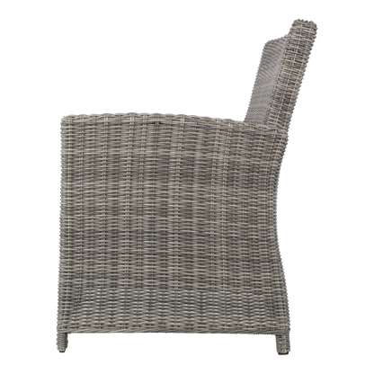 Tuinstoel Tropez | Grijs Wicker