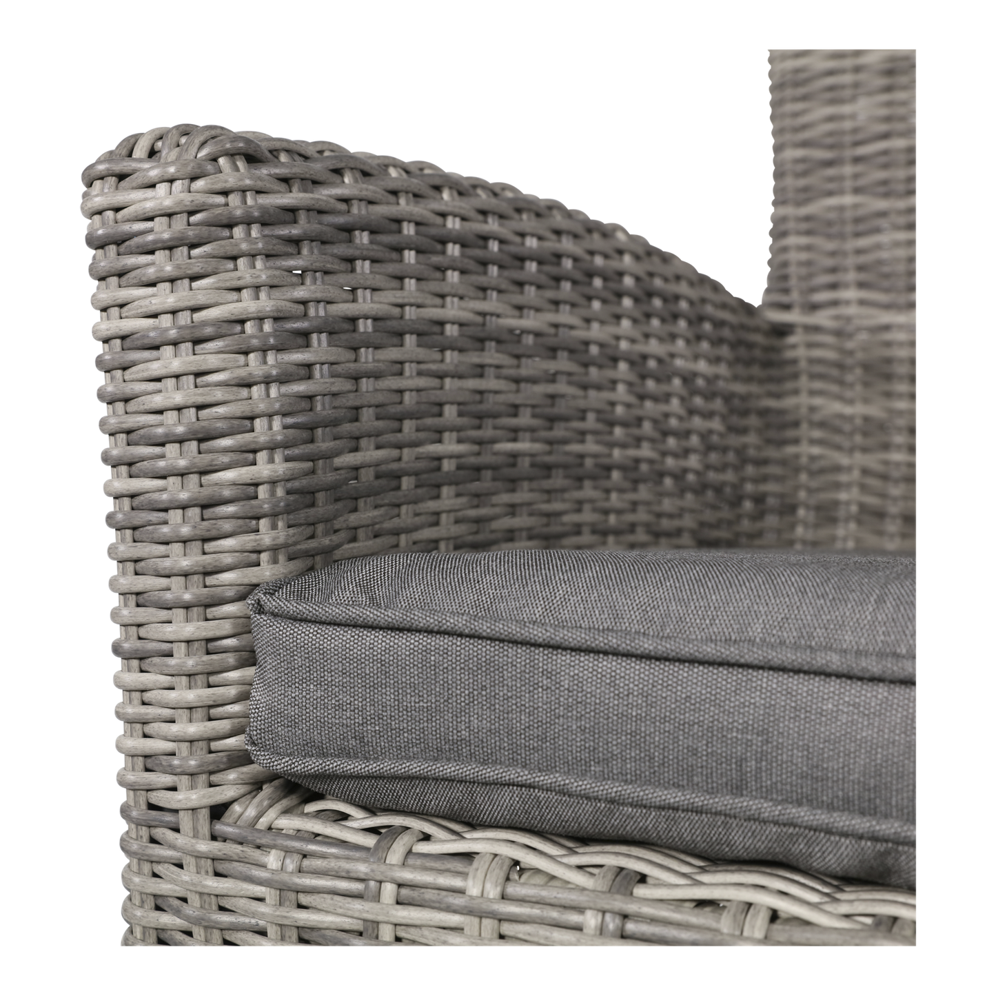 Tuinstoel Tropez | Grijs Wicker
