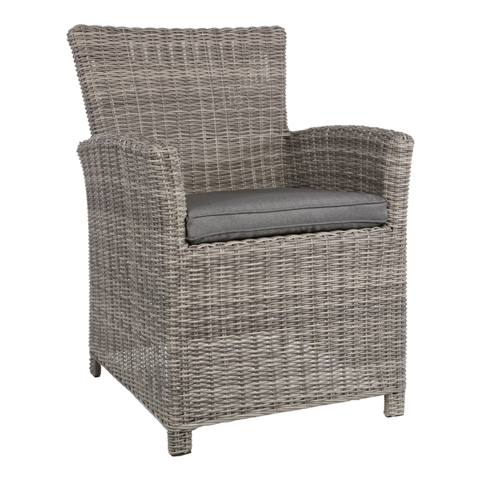 Tuinstoel Tropez | Grijs Wicker