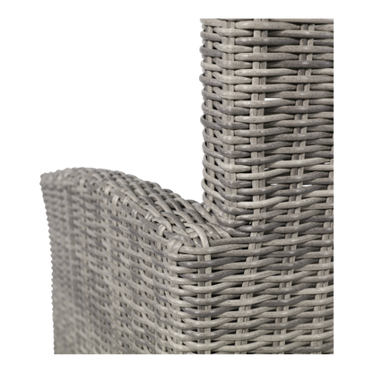 Tuinstoel Tropez | Grijs Wicker