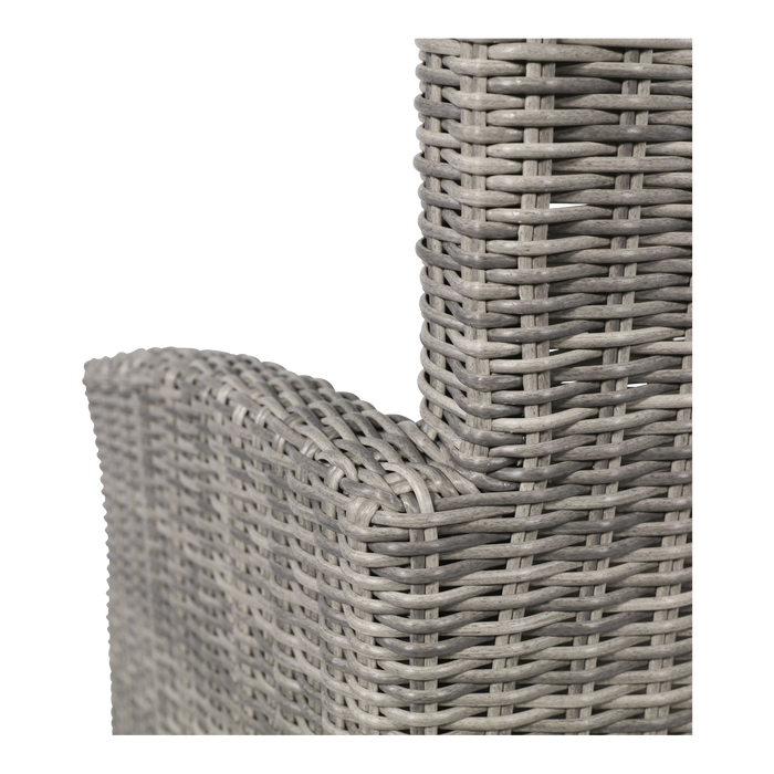Tuinstoel Tropez | Grijs Wicker