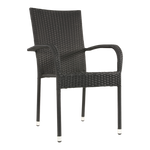 Stapelbare Tuinstoel Corona | Zwart