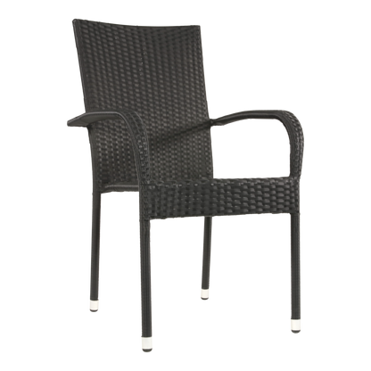 Stapelbare Tuinstoel Corona | Zwart