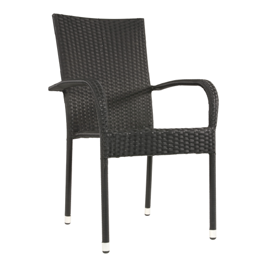 Stapelbare Tuinstoel Corona | Zwart