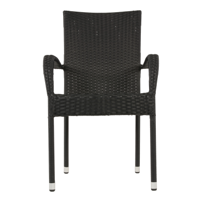 Stapelbare Tuinstoel Corona | Zwart