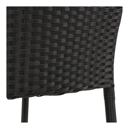 Stapelbare Tuinstoel Corona | Zwart