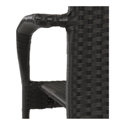 Stapelbare Tuinstoel Corona | Zwart