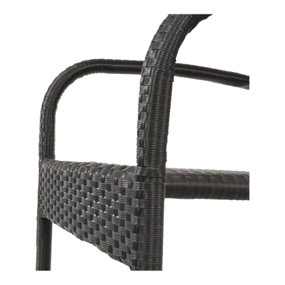 Stapelbare Tuinstoel Corona | Zwart