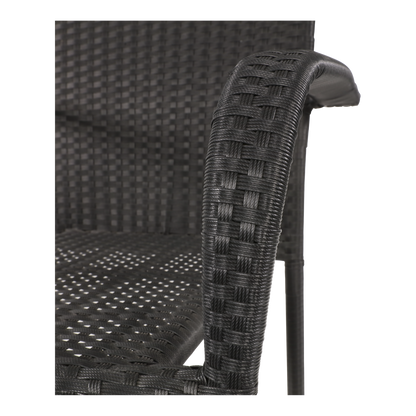 Stapelbare Tuinstoel Corona | Zwart