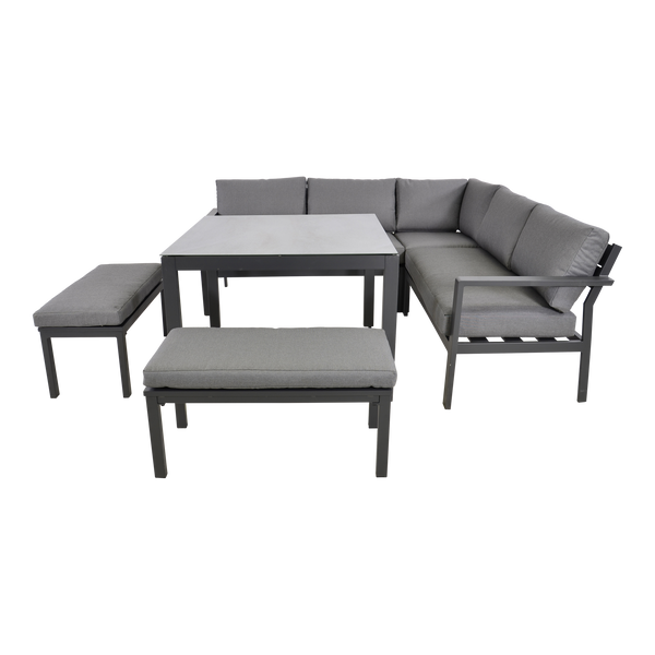 Loungehoekset Xara | Grijs