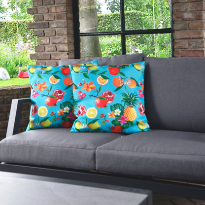 Loungeset Marah grijs, detail van het materiaal