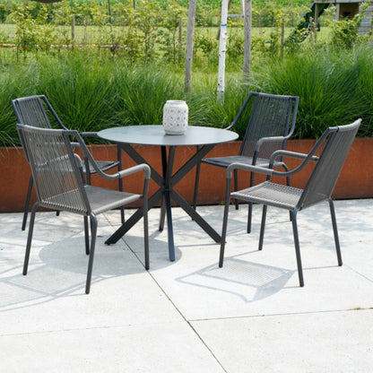 Stapelbare Tuinstoel Shelo | Grijs