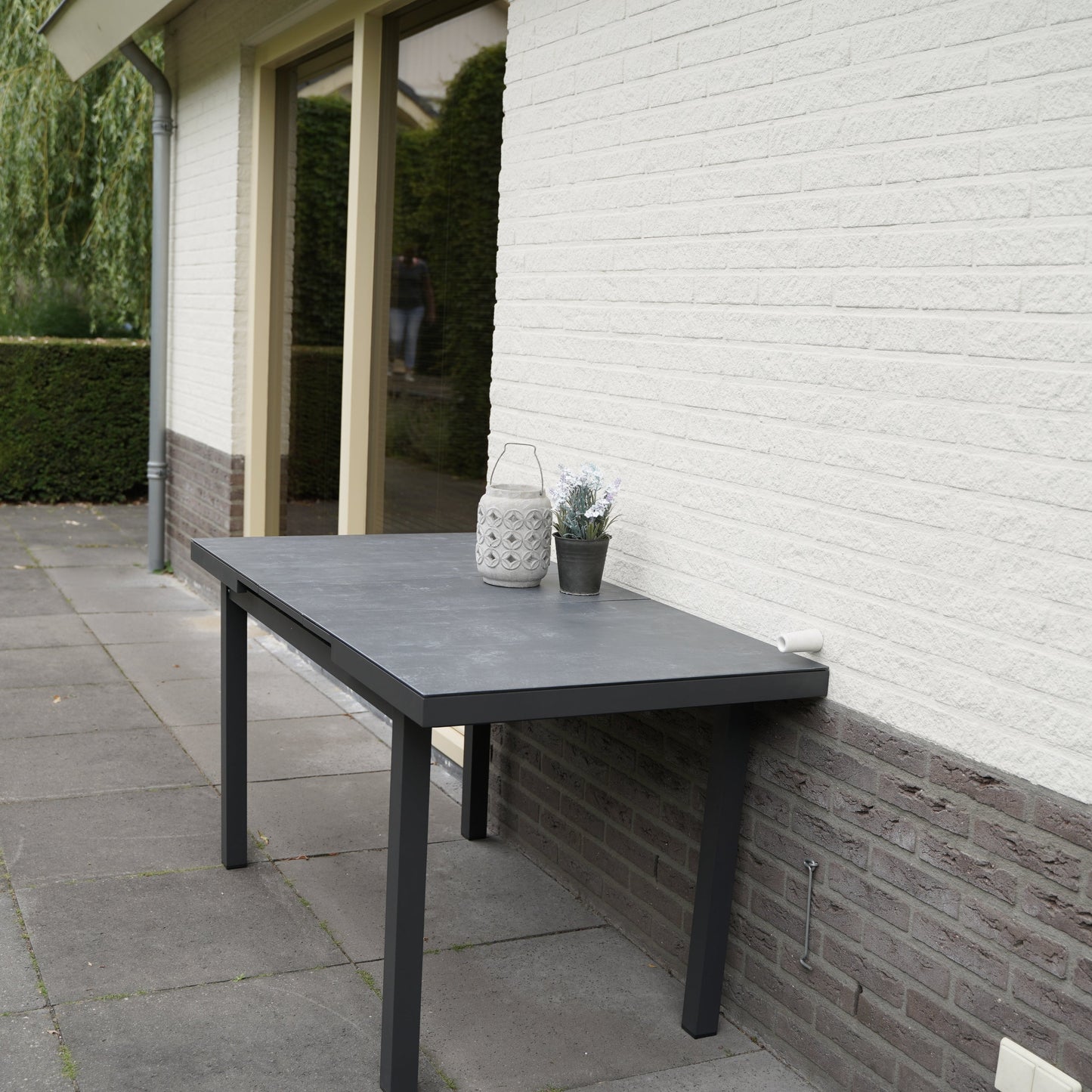 Tuintafel Baleno Negro | Uittrektafel | Grijs