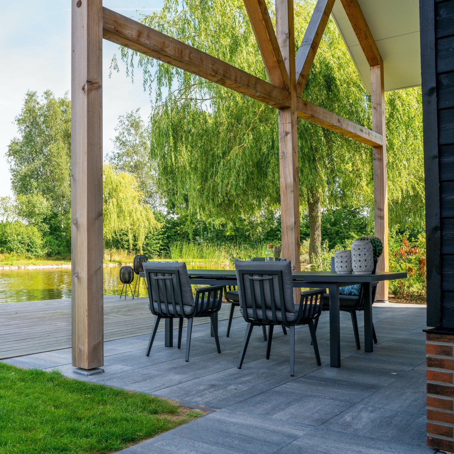 Tuinstoel Amalfi | Antraciet