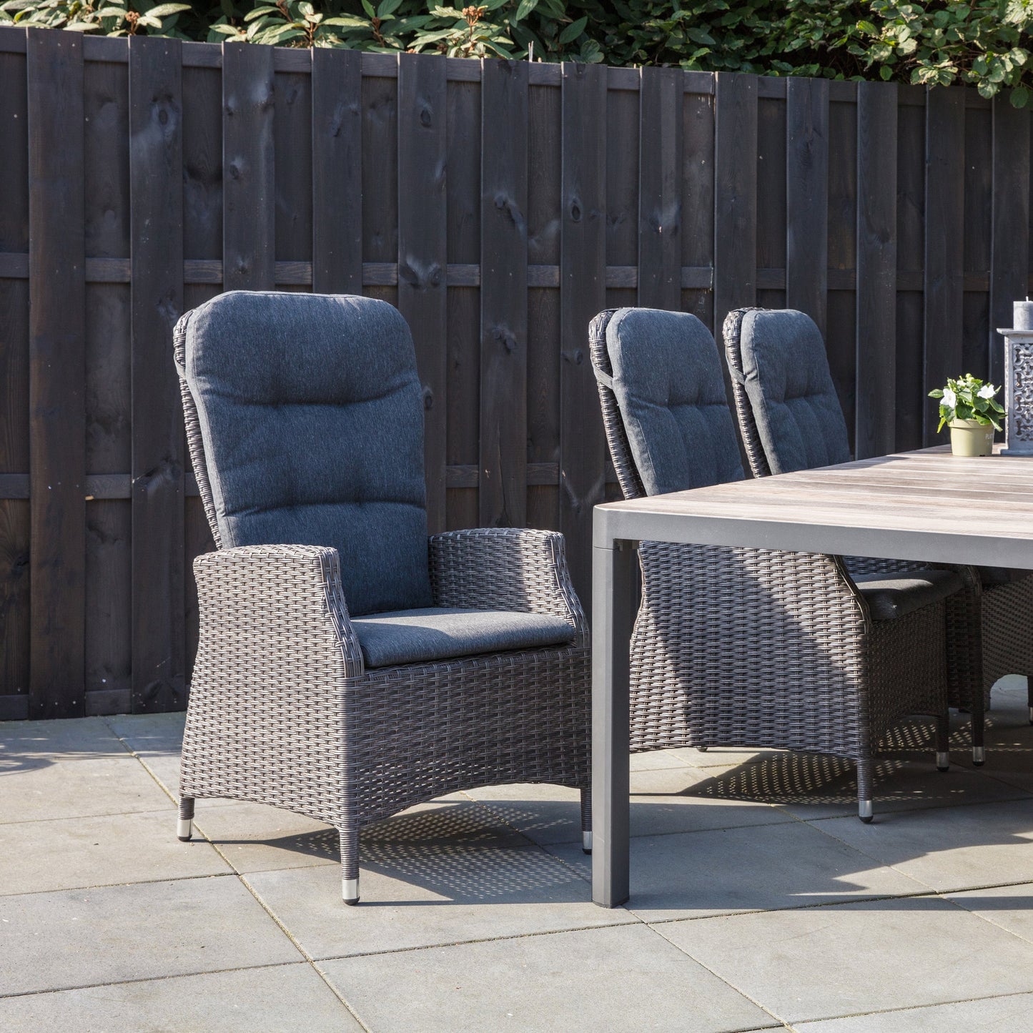 Tuinstoel Soho Comfort | Grijs Wicker