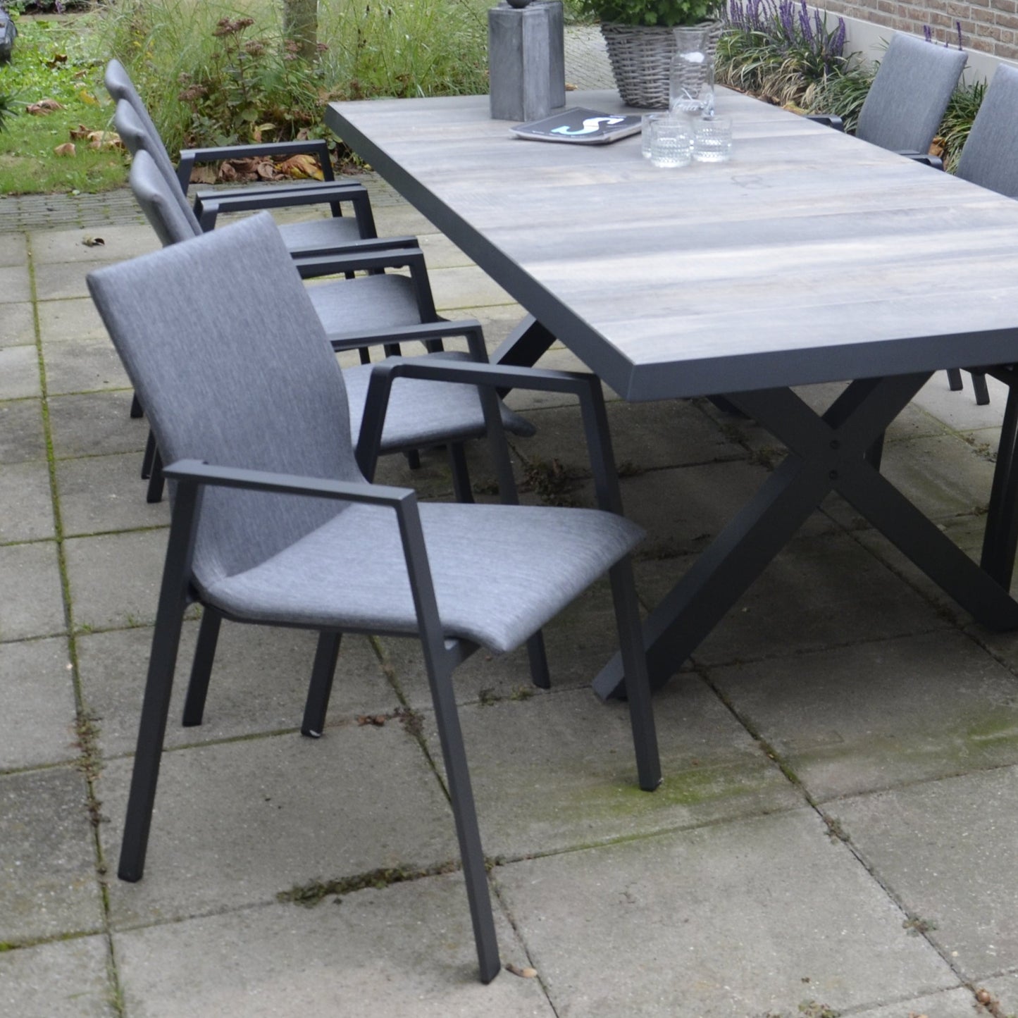 Stapelbare Tuinstoel Fardau | Grijs