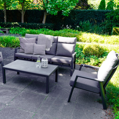 Tuinsalontafel Down Town / Ohio | Grijs Keramiek