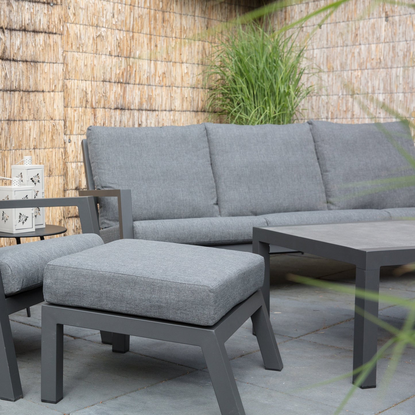 Tuinsalontafel Down Town / Ohio | Grijs Keramiek