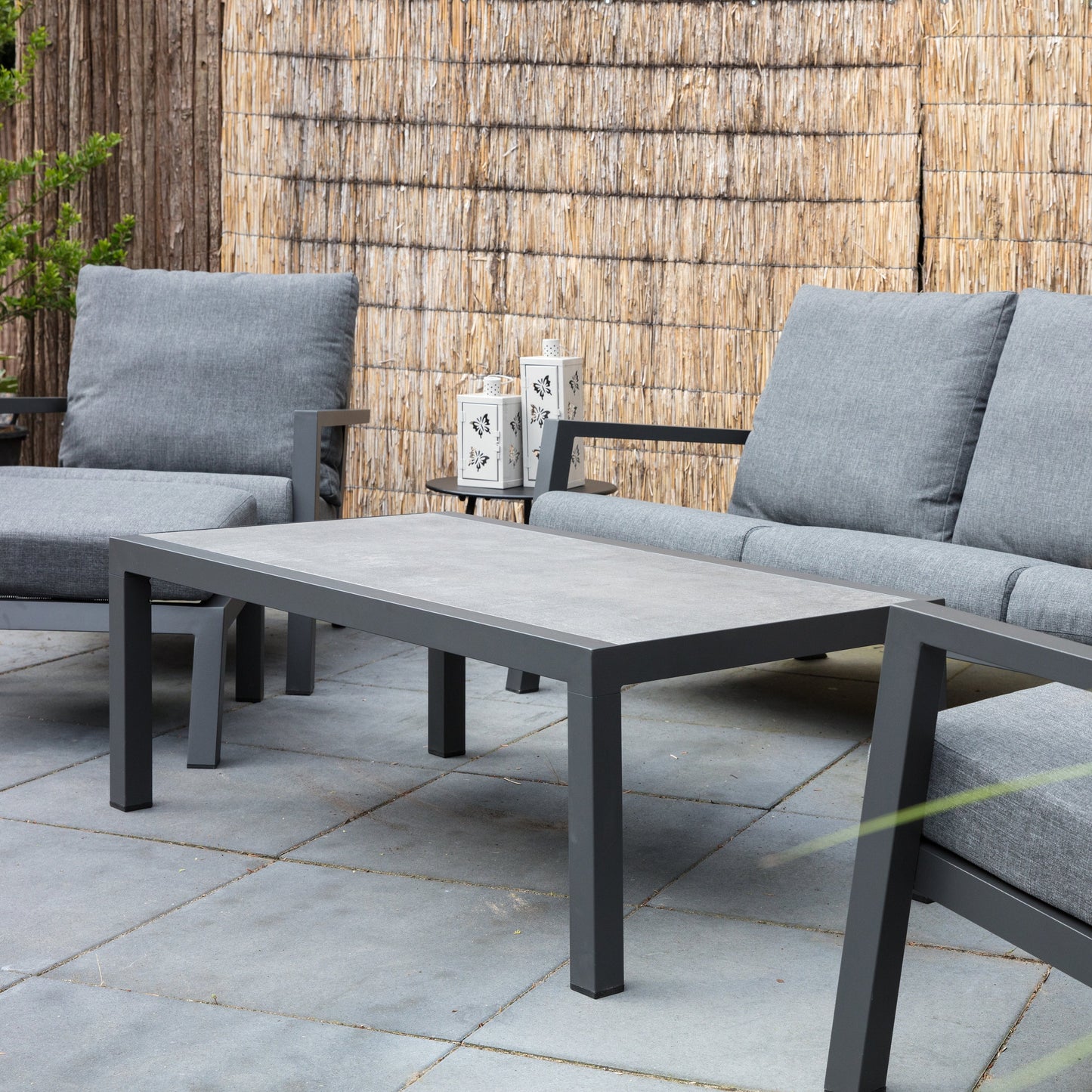 Tuinsalontafel Down Town / Ohio | Grijs Keramiek