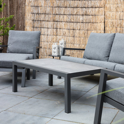 Tuinsalontafel Down Town / Ohio | Grijs Keramiek