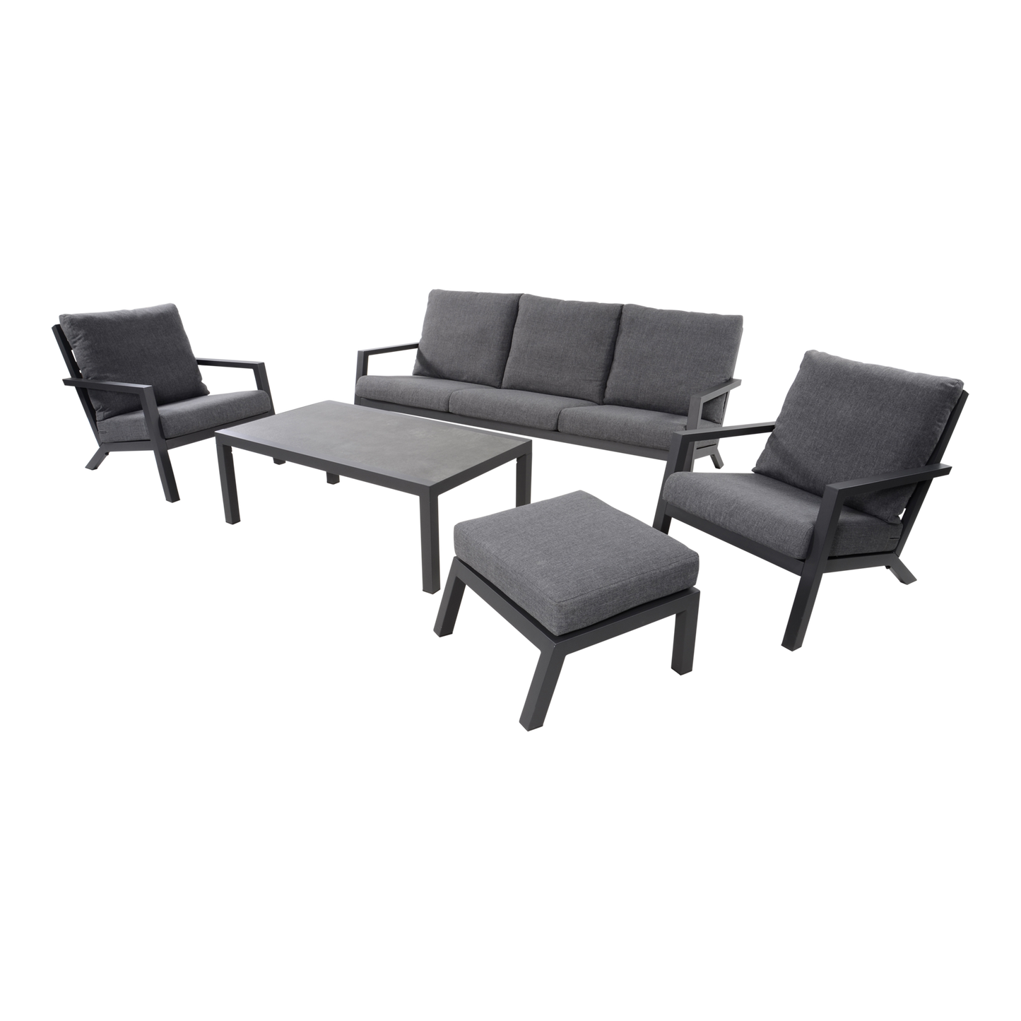 Tuinsalontafel Down Town / Ohio | Grijs Keramiek