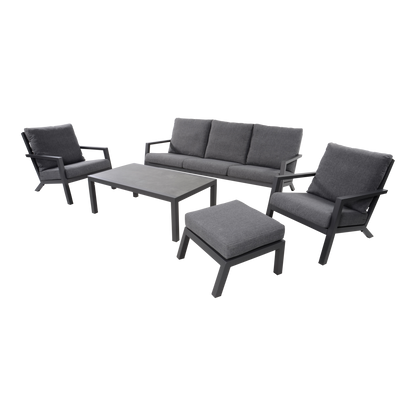 Tuinsalontafel Down Town / Ohio | Grijs Keramiek