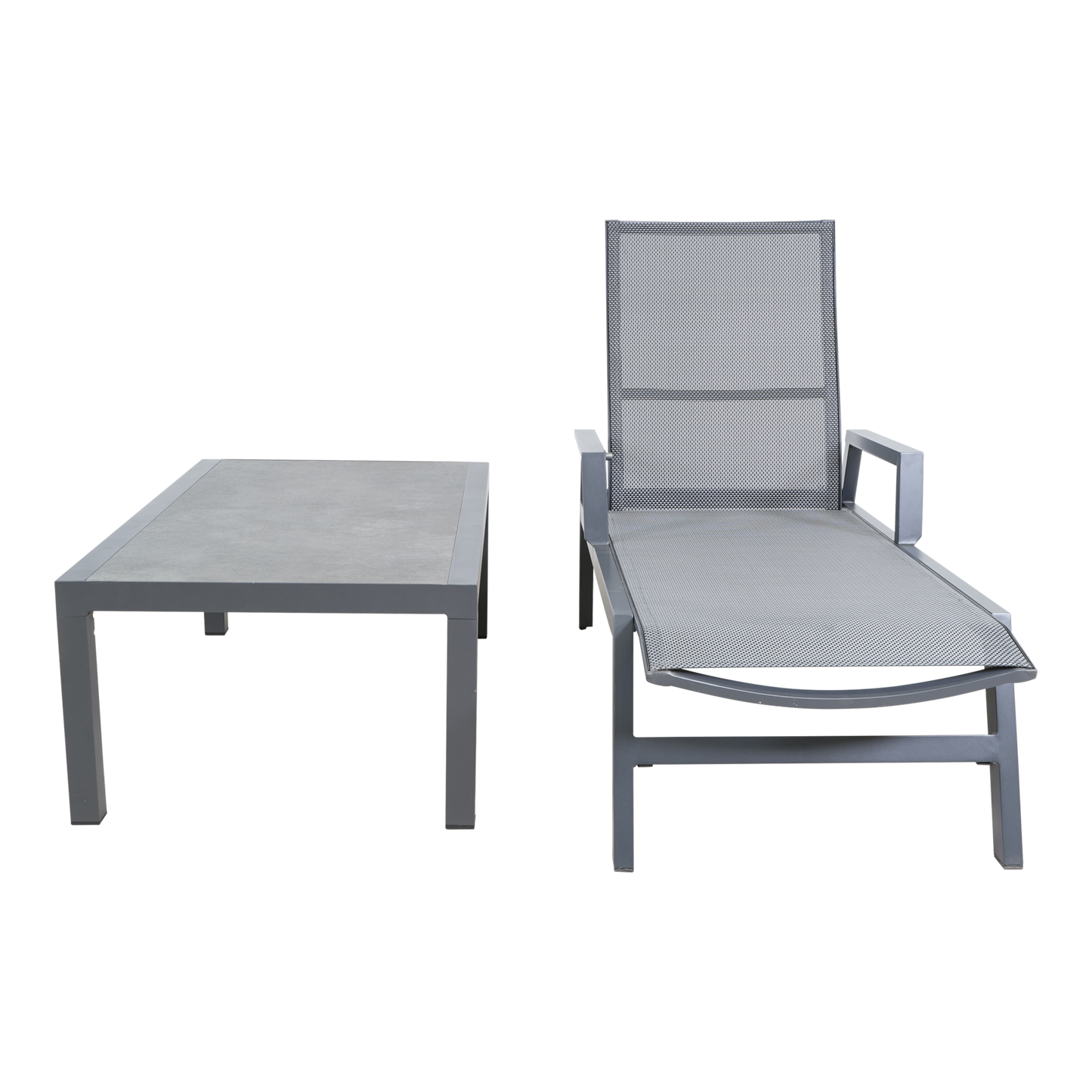 Tuinsalontafel Down Town / Ohio | Grijs Keramiek