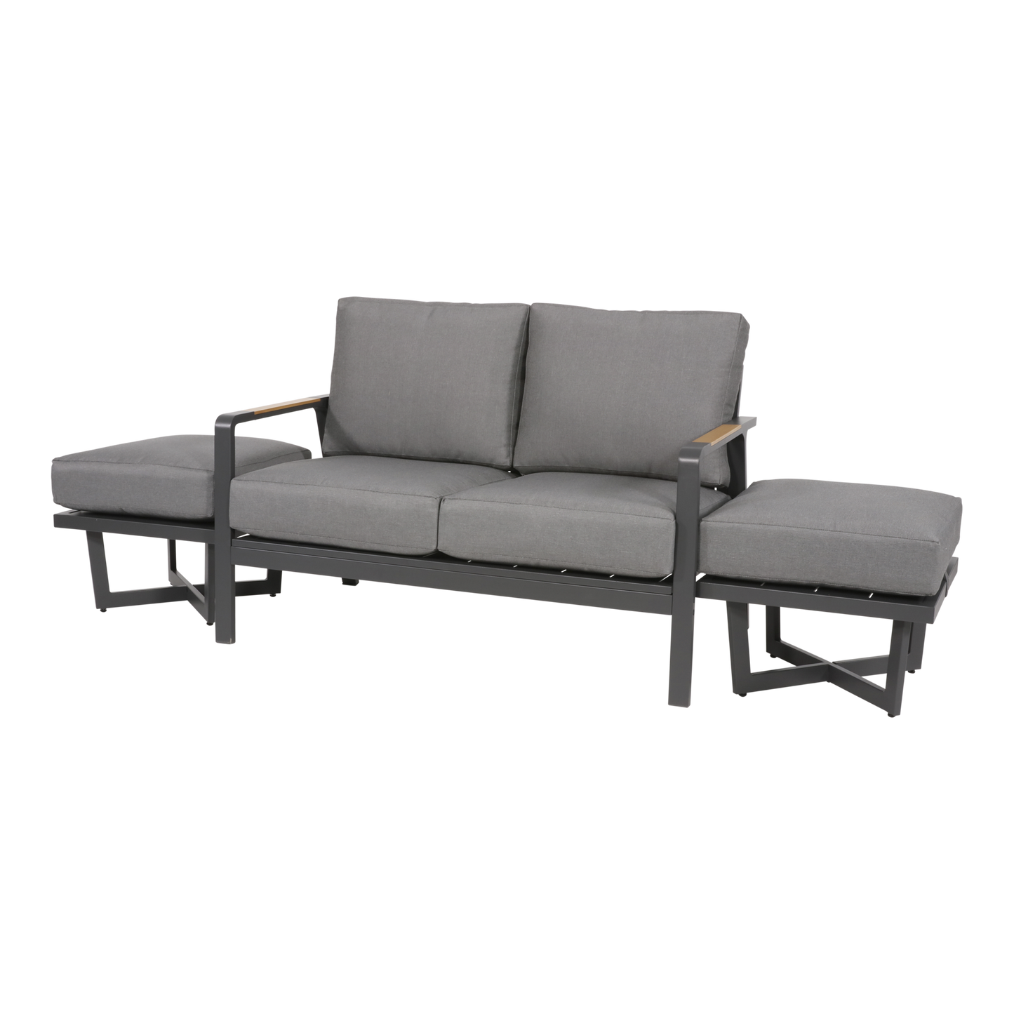 Loungebank Mai Tai | 2-personen | Grijs