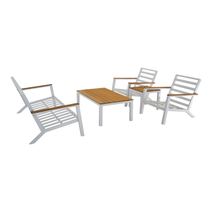 Loungeset Donnan | Grijs Wit