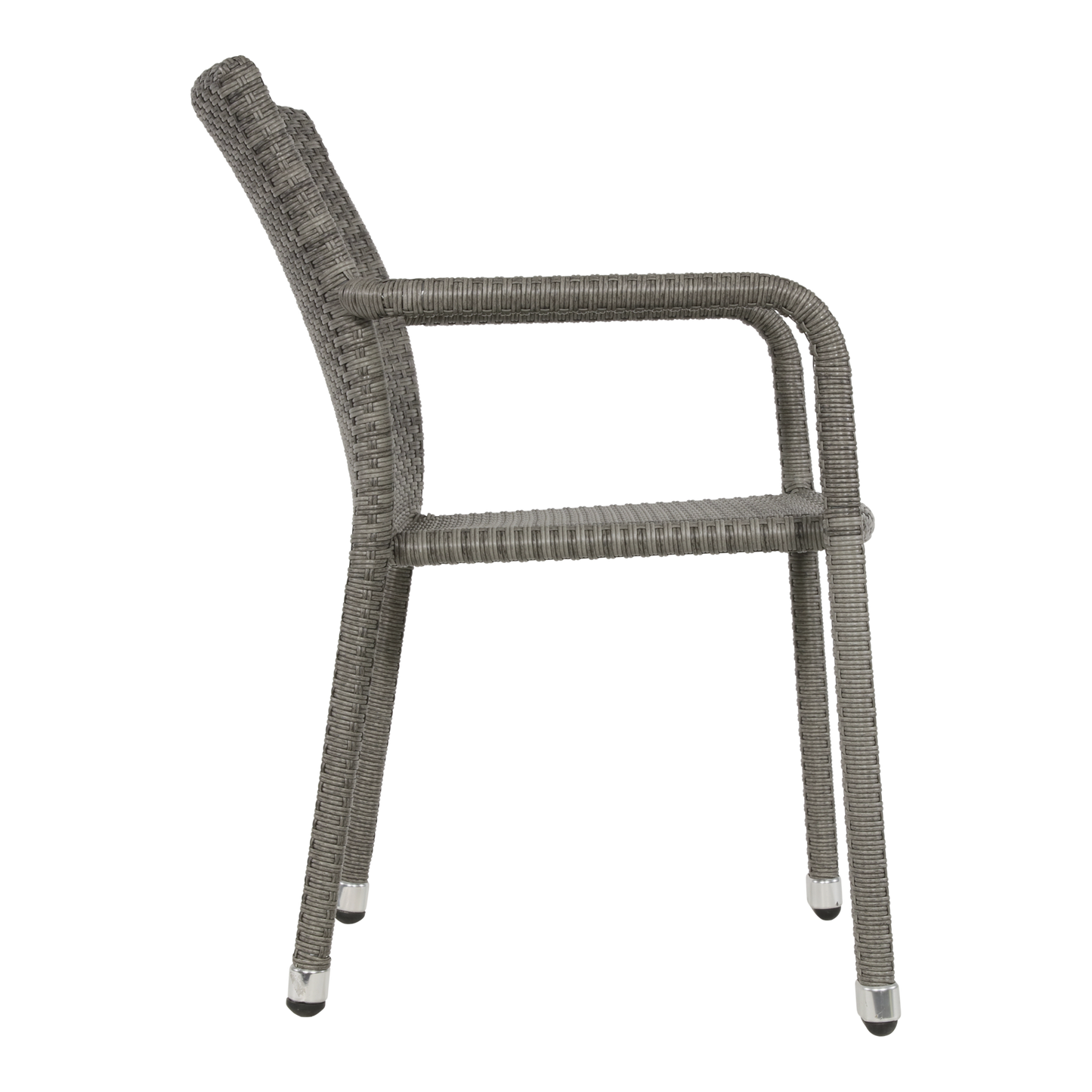 Stapelbare Tuinstoel Sol | Grijs Wicker