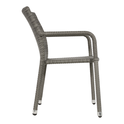 Stapelbare Tuinstoel Sol | Grijs Wicker