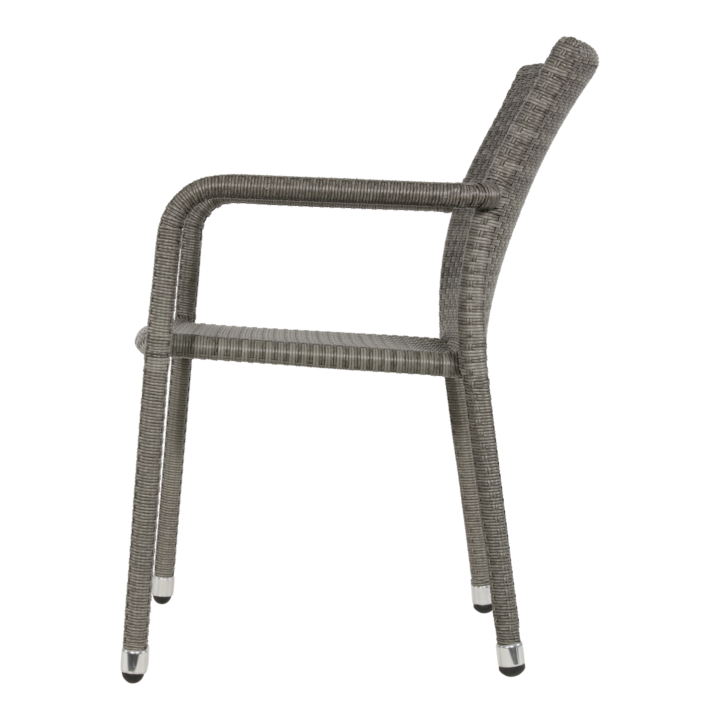 Stapelbare Tuinstoel Sol | Grijs Wicker