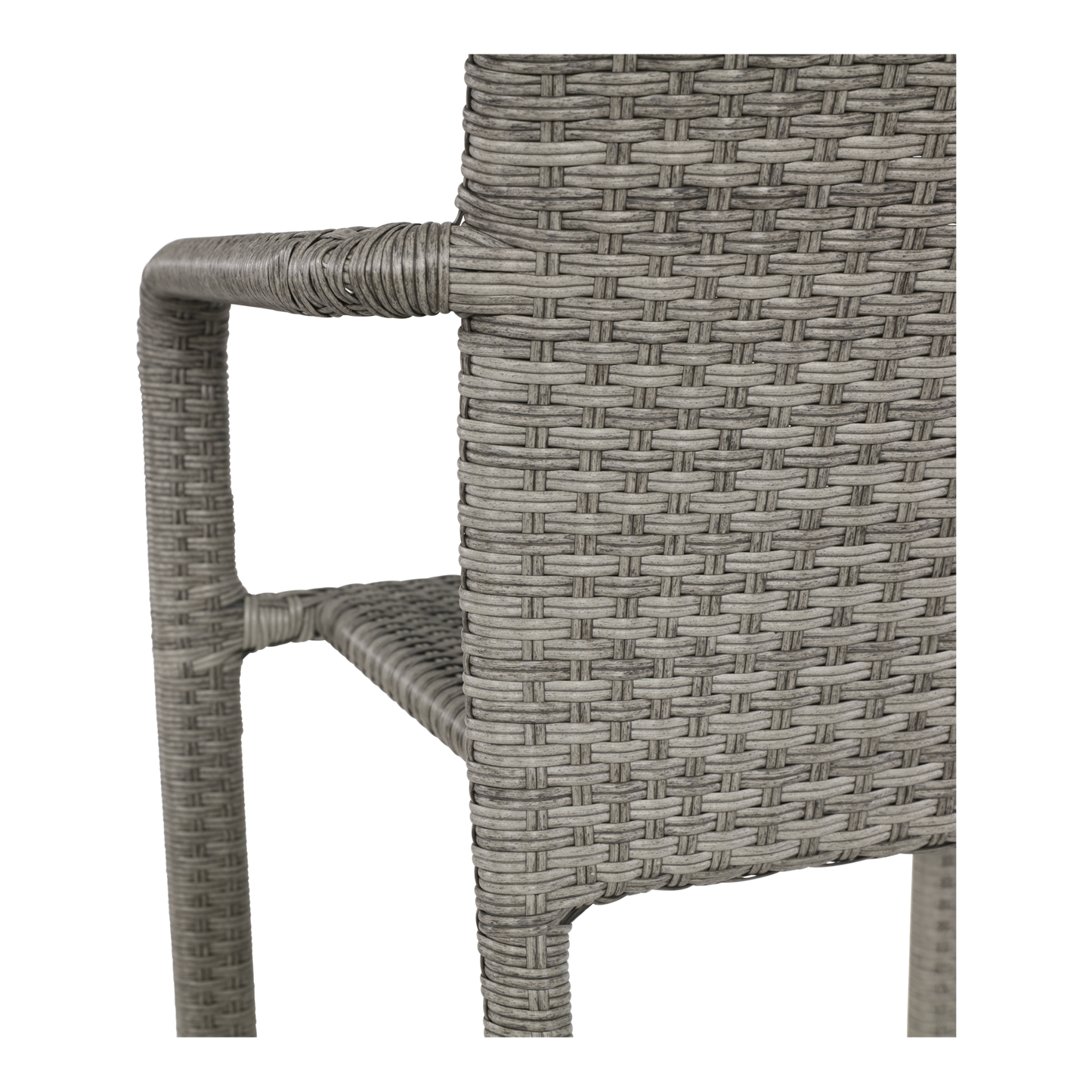 Stapelbare Tuinstoel Sol | Grijs Wicker