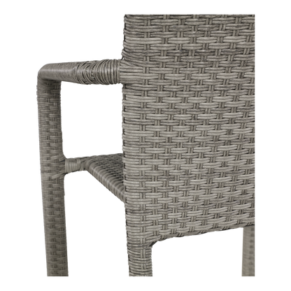 Stapelbare Tuinstoel Sol | Grijs Wicker