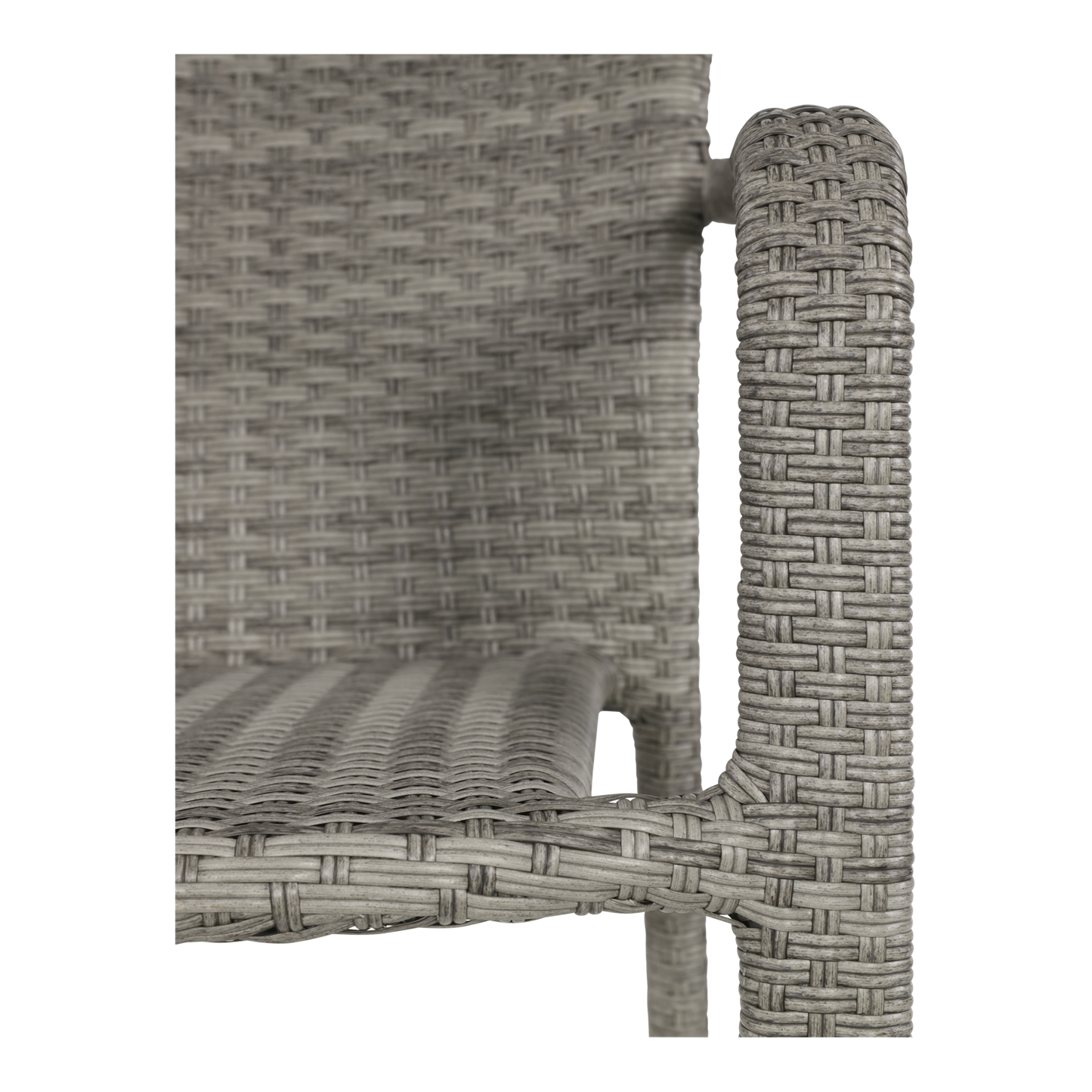 Stapelbare Tuinstoel Sol | Grijs Wicker