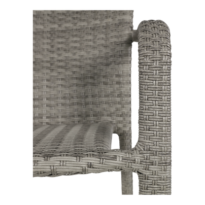 Stapelbare Tuinstoel Sol | Grijs Wicker