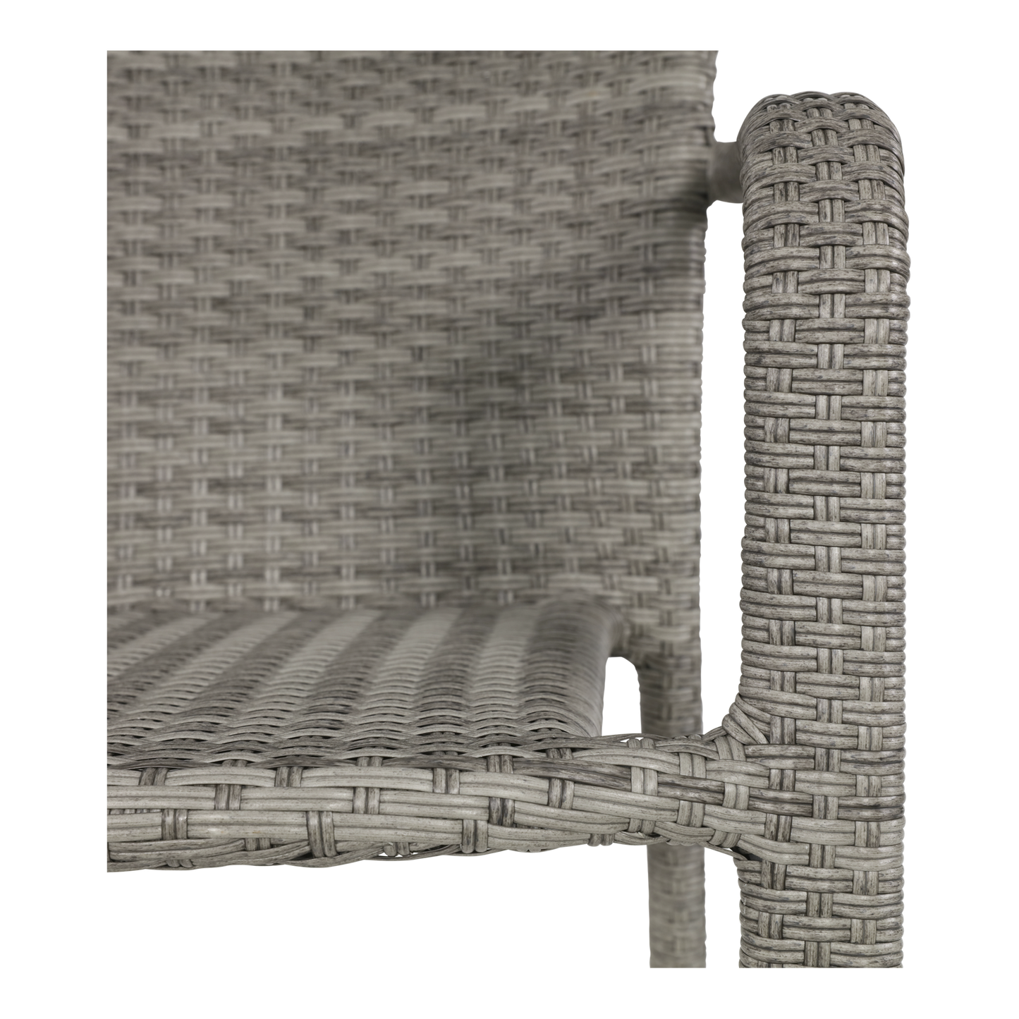 Stapelbare Tuinstoel Sol | Grijs Wicker