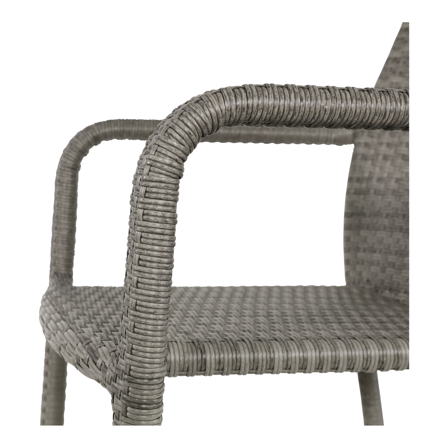 Stapelbare Tuinstoel Sol | Grijs Wicker